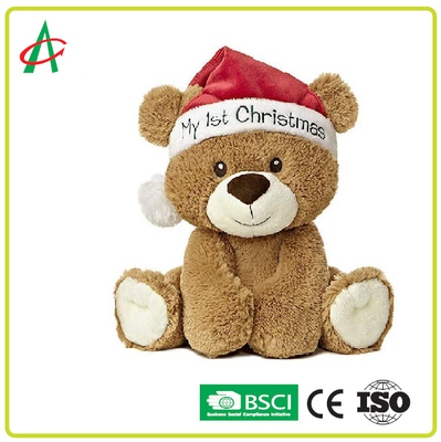 美しいテディー・ベアXmasのギフトのPlushおもちゃはぬいぐるみを私の第1クリスマス カスタマイズする