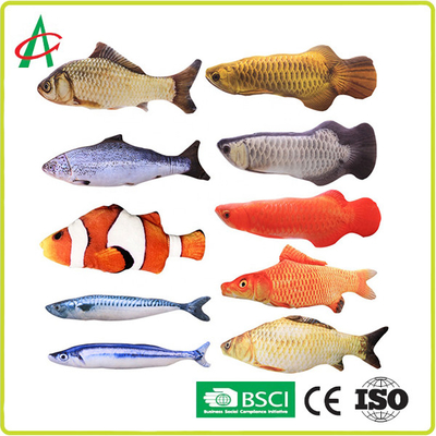 ISO9001ペットPlushおもちゃ、魚の咀嚼のおもちゃ30X13X5cmを模倣しなさい