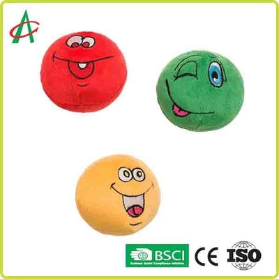 別のEmojiの注文の球形のPlushピカピカの小さいペットおもちゃ