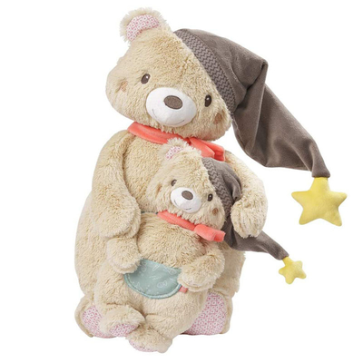 SNASの柔らかいおもちゃくまの明るい色0-4歳の間44x24x13cm
