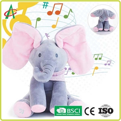 CPSIAの安全基準の音楽的なPlushおもちゃ、25cmの赤ん坊の音楽的な象
