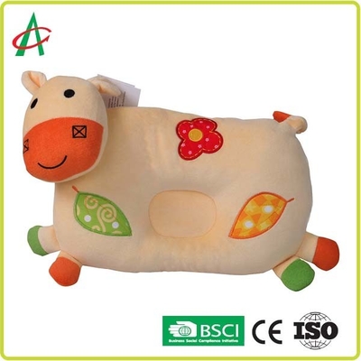 ポリエステル線維Plush牛枕、28cmx22cmの子供の動物の枕