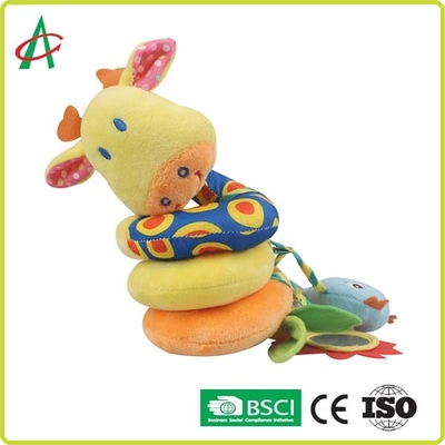 Plushアヒルおよびミラーが付いている柔らかいボアの螺線形の手押車のおもちゃ68cm*35cm