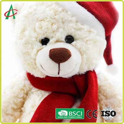クリスマスの帽子を持つHuggable 25cm Plushテディー・ベア