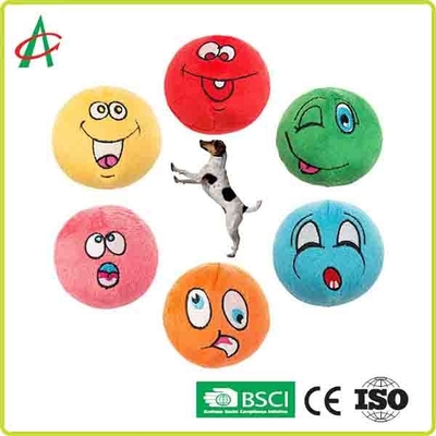 別のEmojiの注文の球形のPlushピカピカの小さいペットおもちゃ