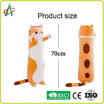 OEM ODMの家の装飾のPlush漫画猫の枕70cm