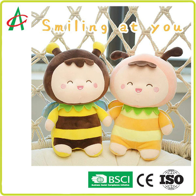 ポリプロピレンPlush満ちるポリエステル生地の蜂のPlushおもちゃ