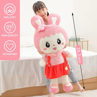 ISO9001 ASTM 40"無毒でかわいいウサギのPlush枕
